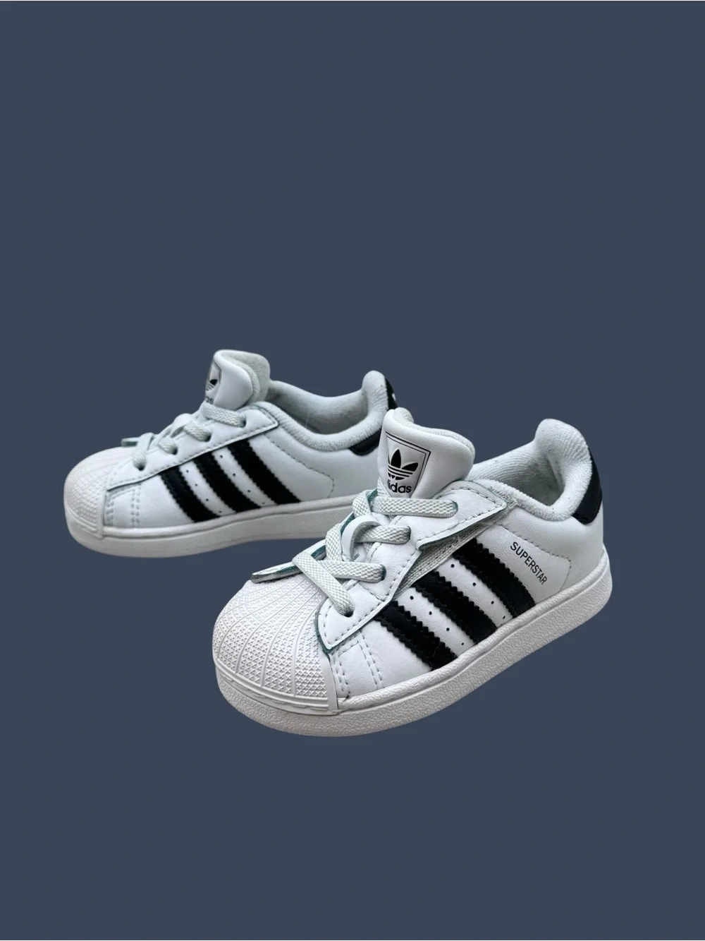 Adidas Superstar Toddler Sneakers Size 6K White Black Classic Shell Toe Shoes